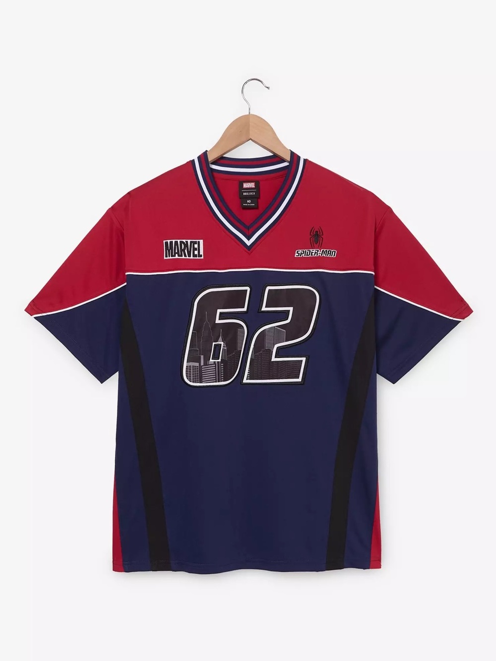 NWOT Marvel Spider-Man Color Block Football Jersey - BoxLuch Exclusive